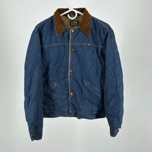 Vintage 60s Maverick Blue Bell Denim Detroit Style Jacket Sherpa Lined Size S